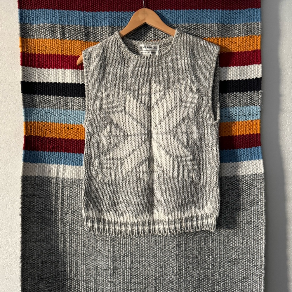 Evian II Hand-Knit Snowflake Sweater